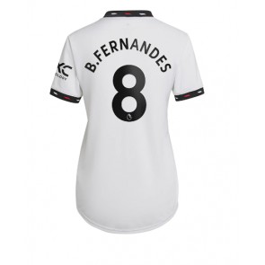 Manchester United Bruno Fernandes #8 Bortedrakt Kvinner 2022-23 Kortermet